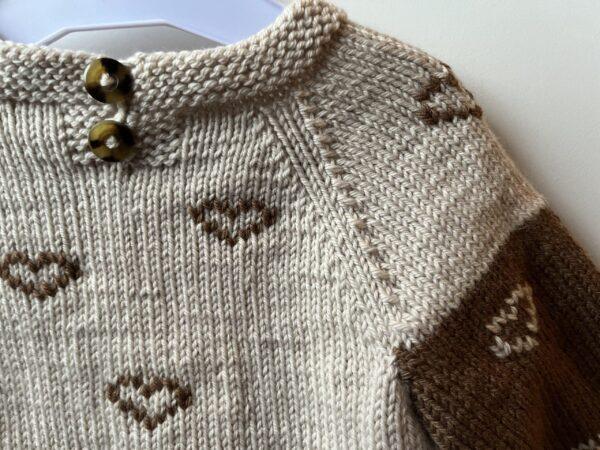 Knitted baby blouse - Sweetheart - Image 8