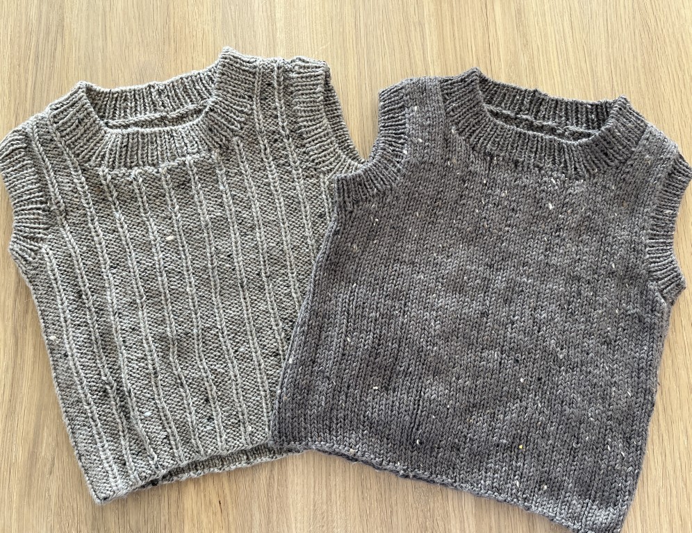 Strikket vest til børn og baby