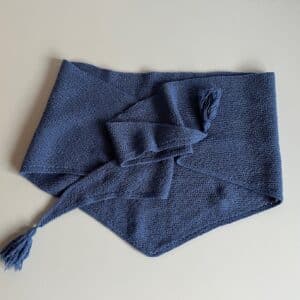 Strikket sjal - et retstrikket knus