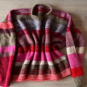 Sweater af restegarn