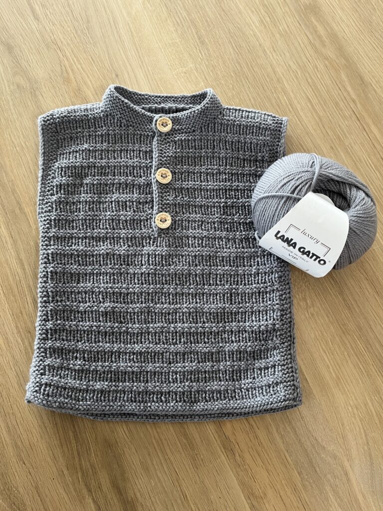 Strikket vest til baby børn kids knitted vest